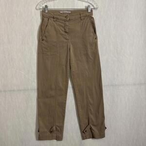 Raffaello Rossi Women's Size 32 Brown High Rise Loose Leg Wide Leg Pants